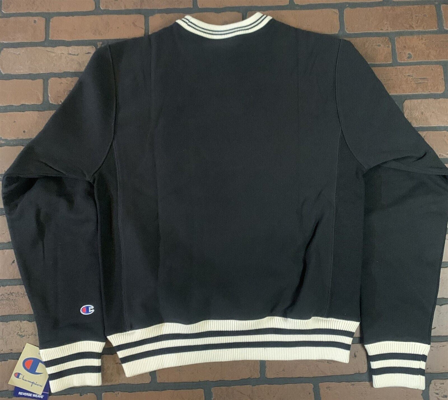 Champion Black Reverse Weave Crew Neck Sweatshirt