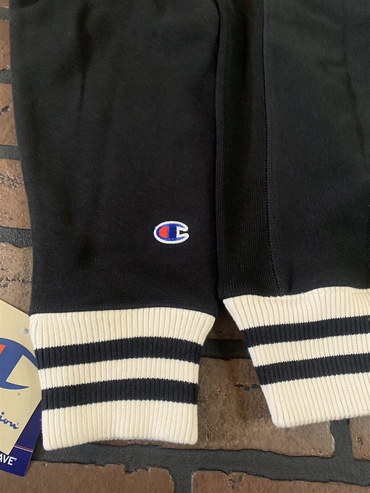 Champion Black Reverse Weave Crew Neck Sweatshirt