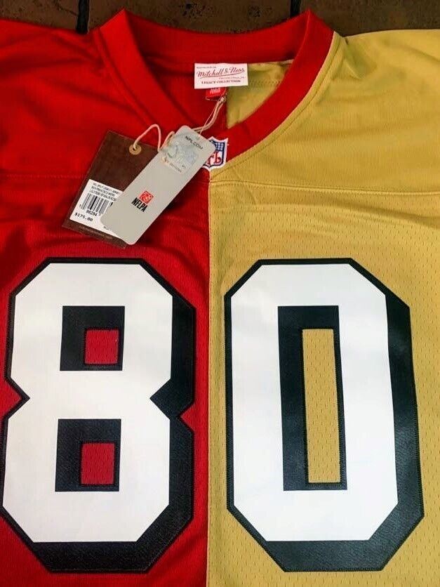 JERRY RICE 1994 Mitchell & Ness Split Legacy Football Jersey