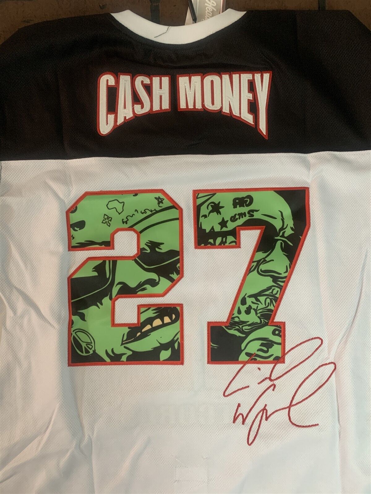 CASH MONEY Headgear Classics Hockey White Jersey