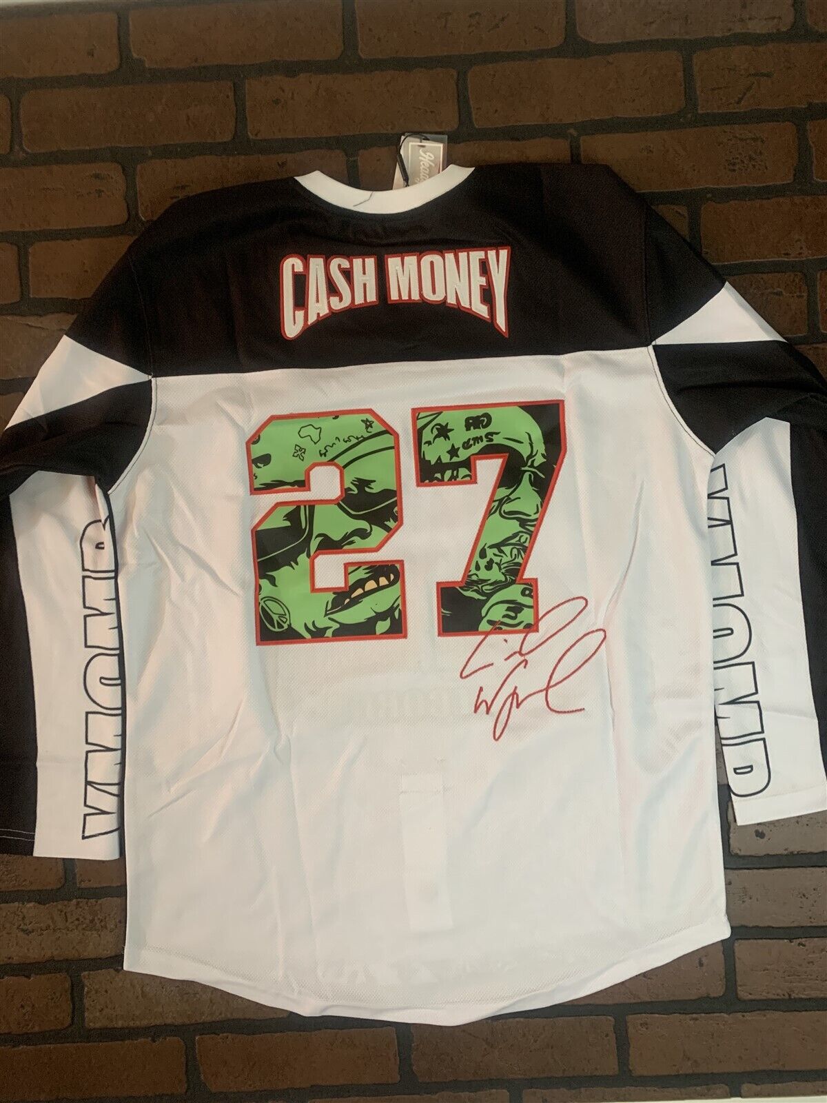 CASH MONEY Headgear Classics Hockey White Jersey