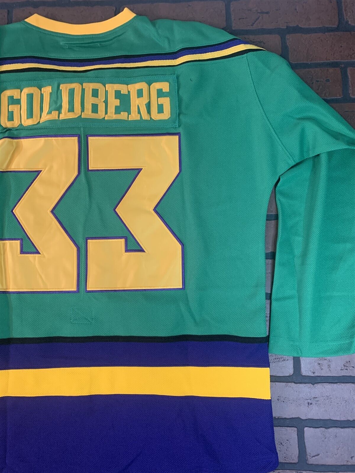 MIGHTY DUCKS (Goldberg) Headgear Classics Hockey Green Jersey