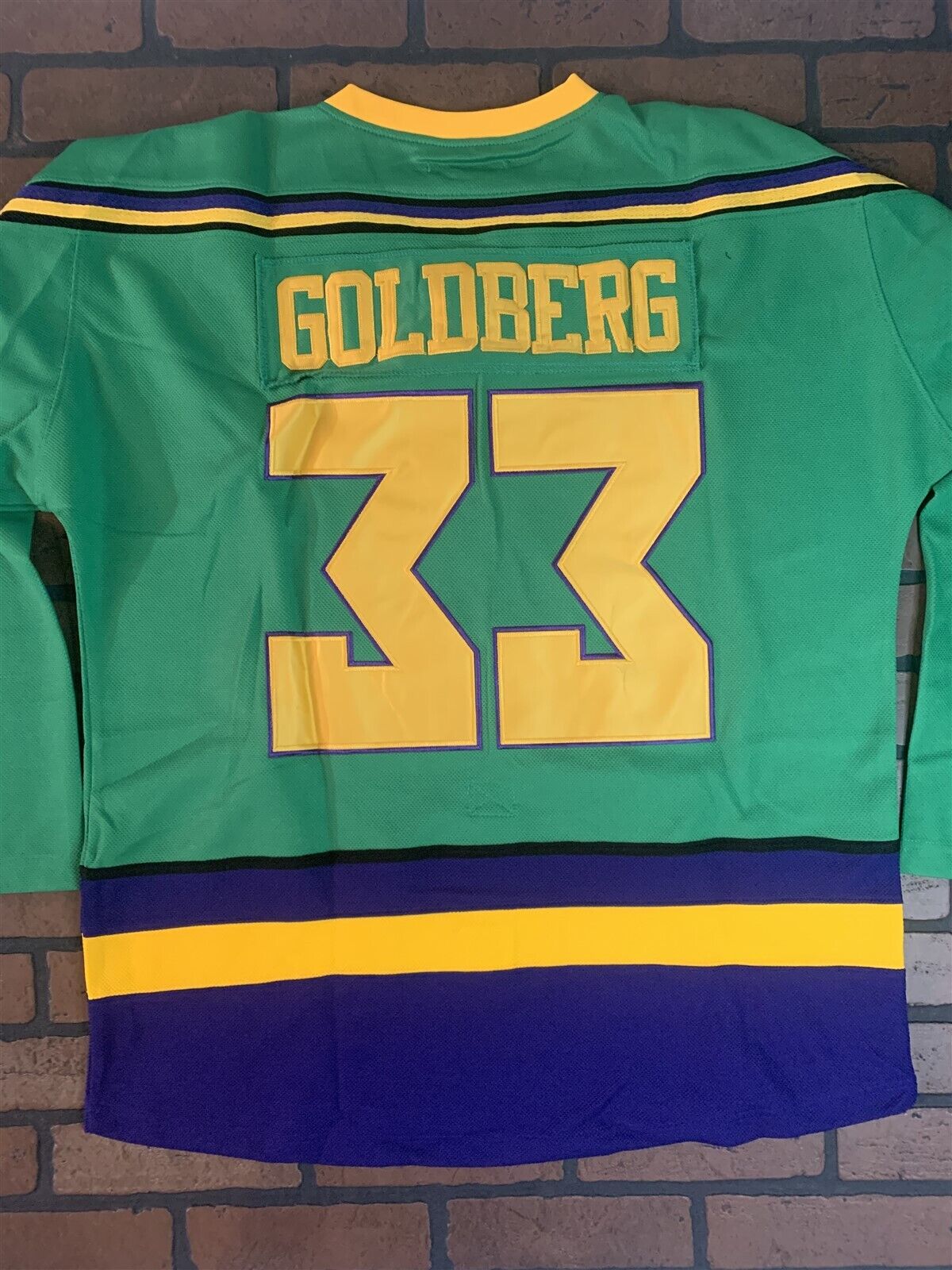 MIGHTY DUCKS (Goldberg) Headgear Classics Hockey Green Jersey