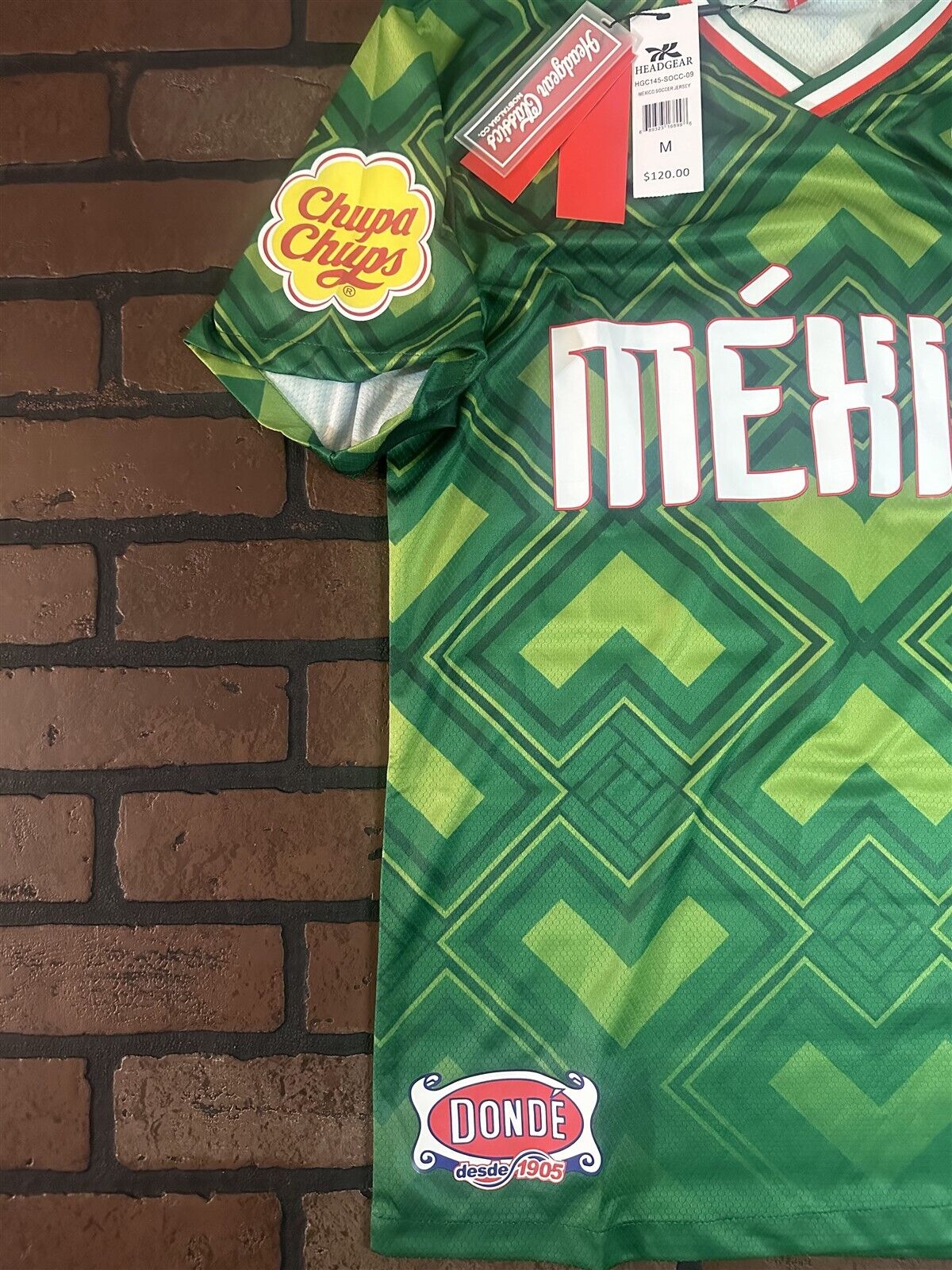 MEXICO 1990 World Cup National Team Headgear Classics Soccer Jersey