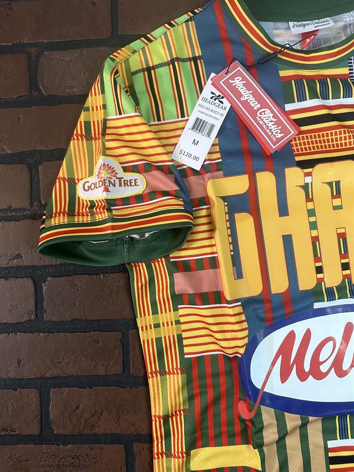 GHANA 1990 World Cup National Team Headgear Classics Soccer Jersey