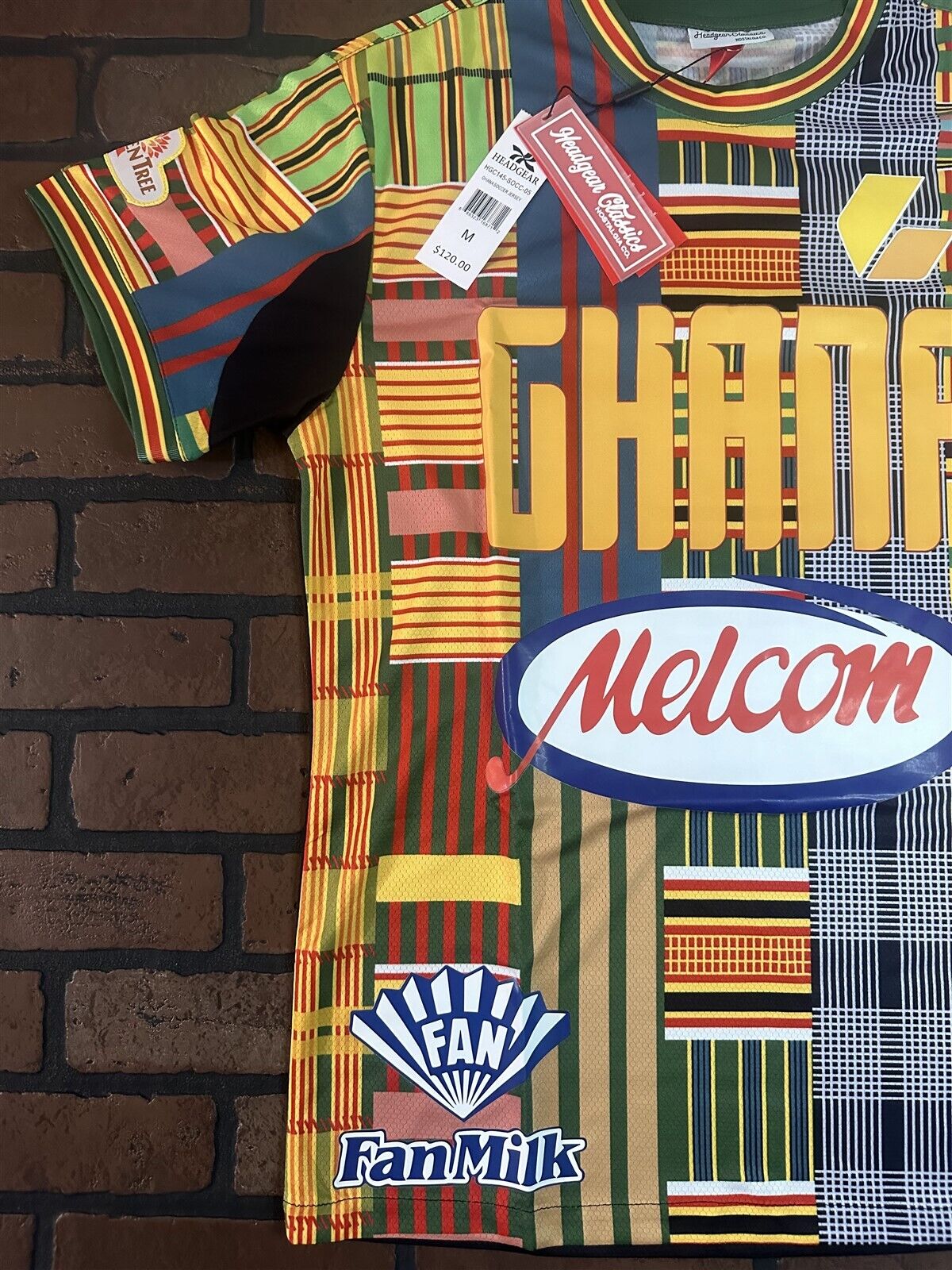 GHANA 1990 World Cup National Team Headgear Classics Soccer Jersey