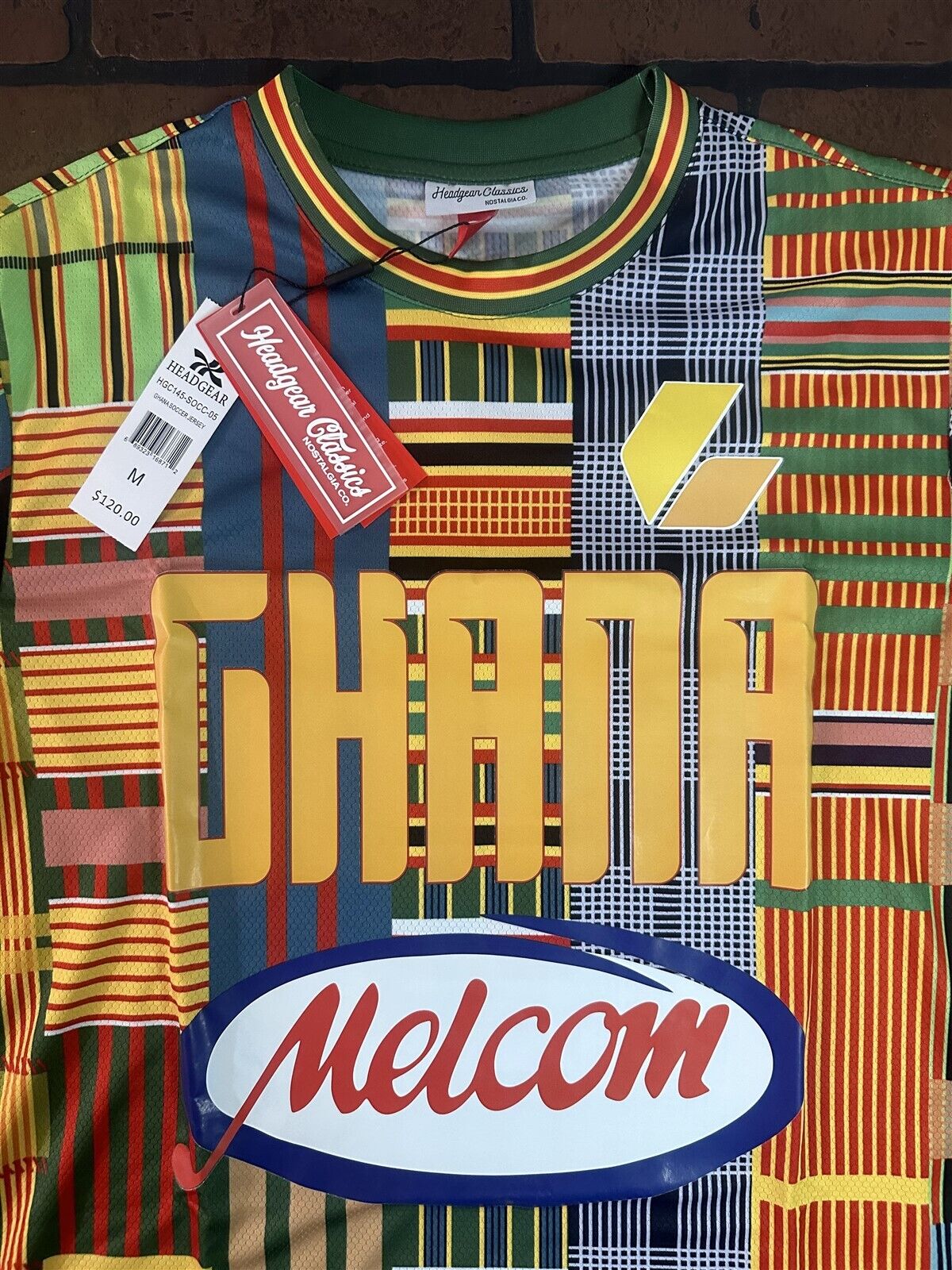 GHANA 1990 World Cup National Team Headgear Classics Soccer Jersey