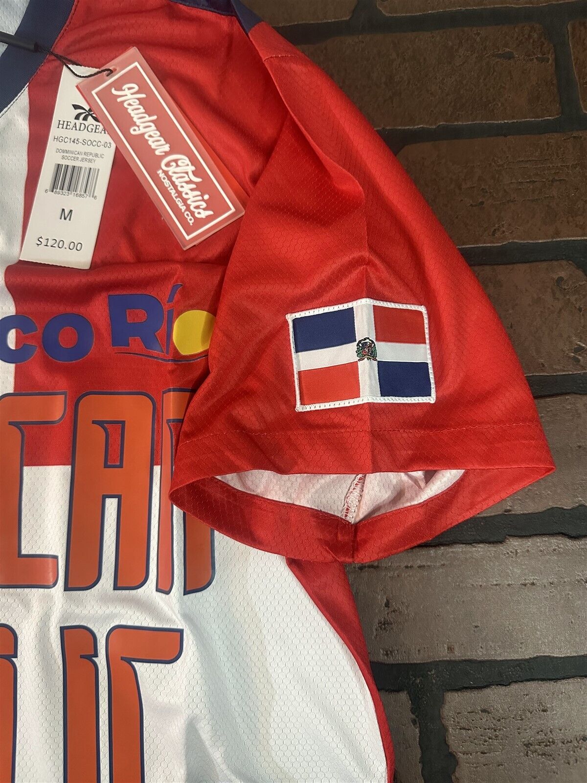 DOMINICAN REPUBLIC 1990 World Cup Team Headgear Classics Soccer Jersey