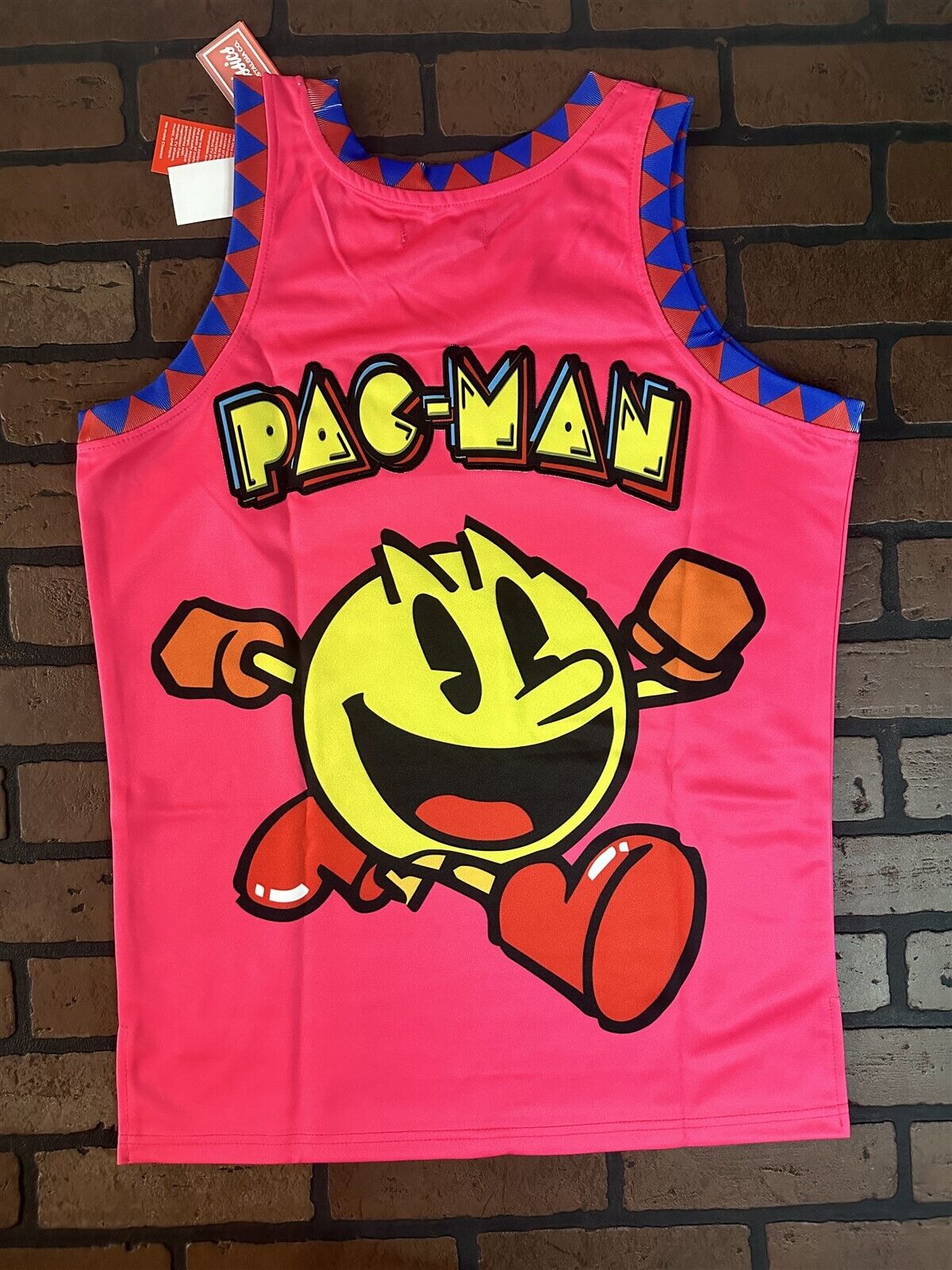 PAC MAN Pink Headgear Classics Basketball Jersey