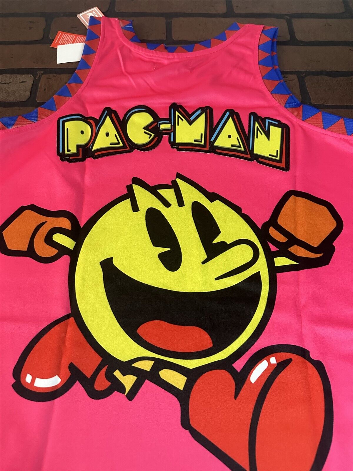 PAC MAN Pink Headgear Classics Basketball Jersey