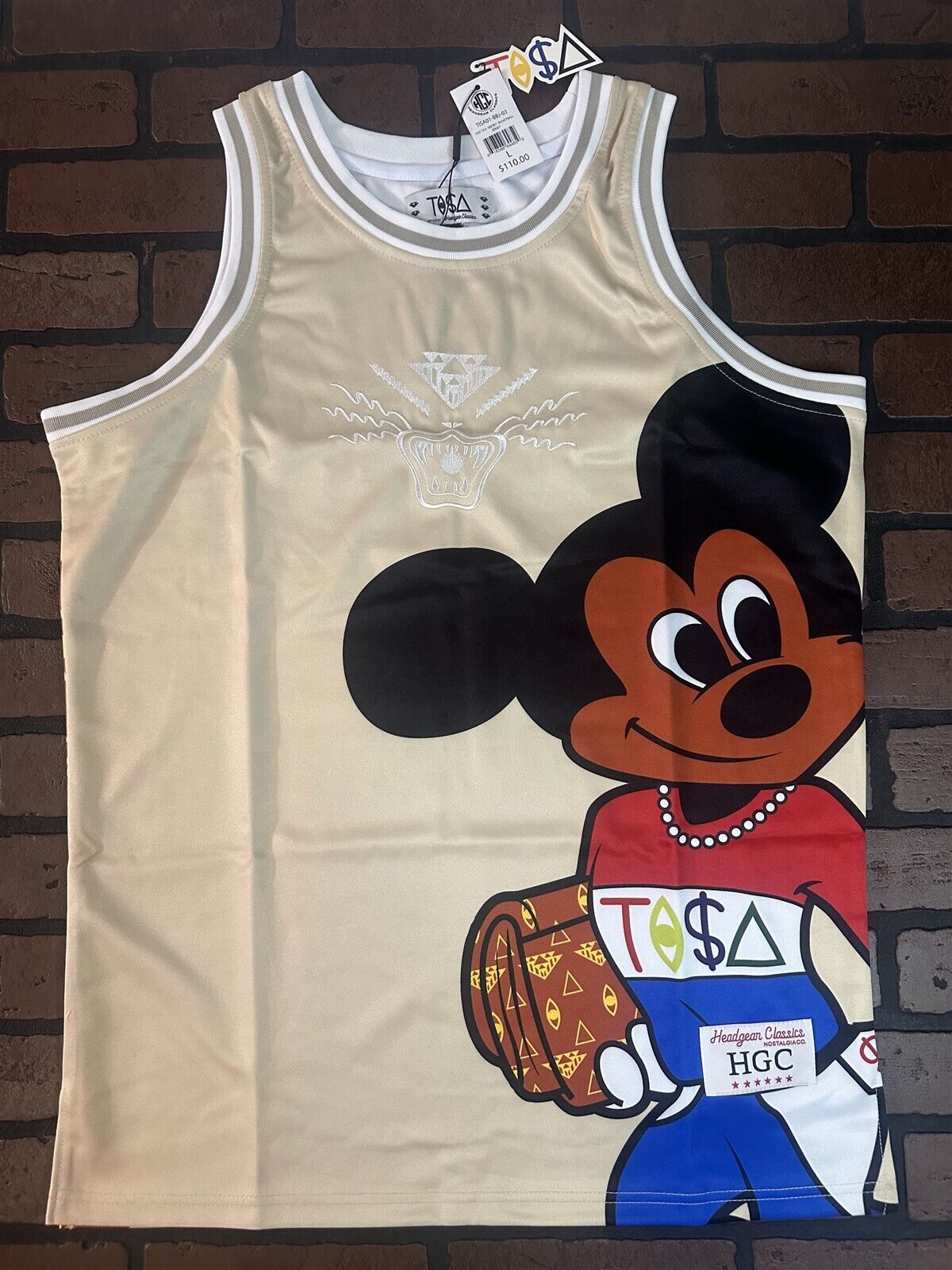 MICKEY TISA Headgear Classics Basketball Jersey