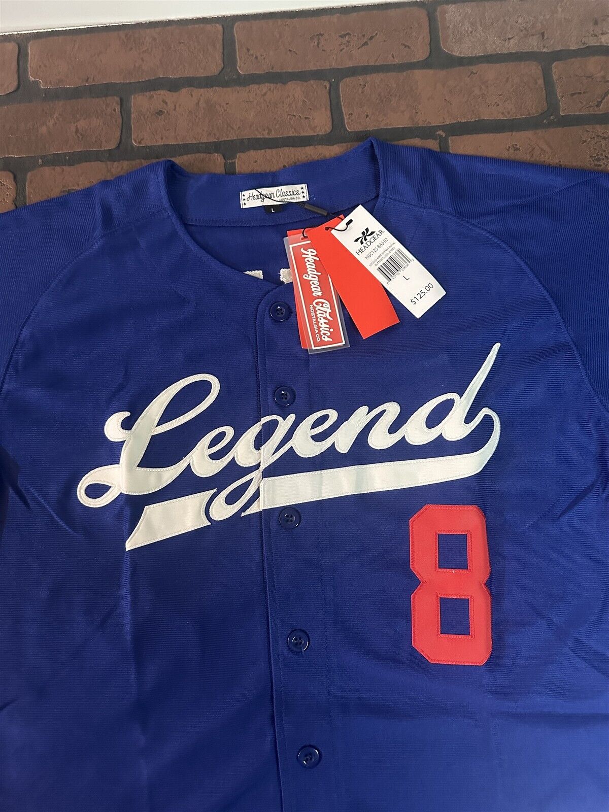 Kobe/24/8 Mamba Blue "Legends" Headgear Classics Baseball Jersey