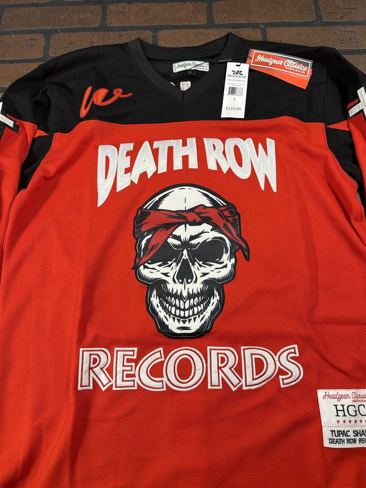 DEATH ROW RECORDS Headgear Classics Hockey Jersey