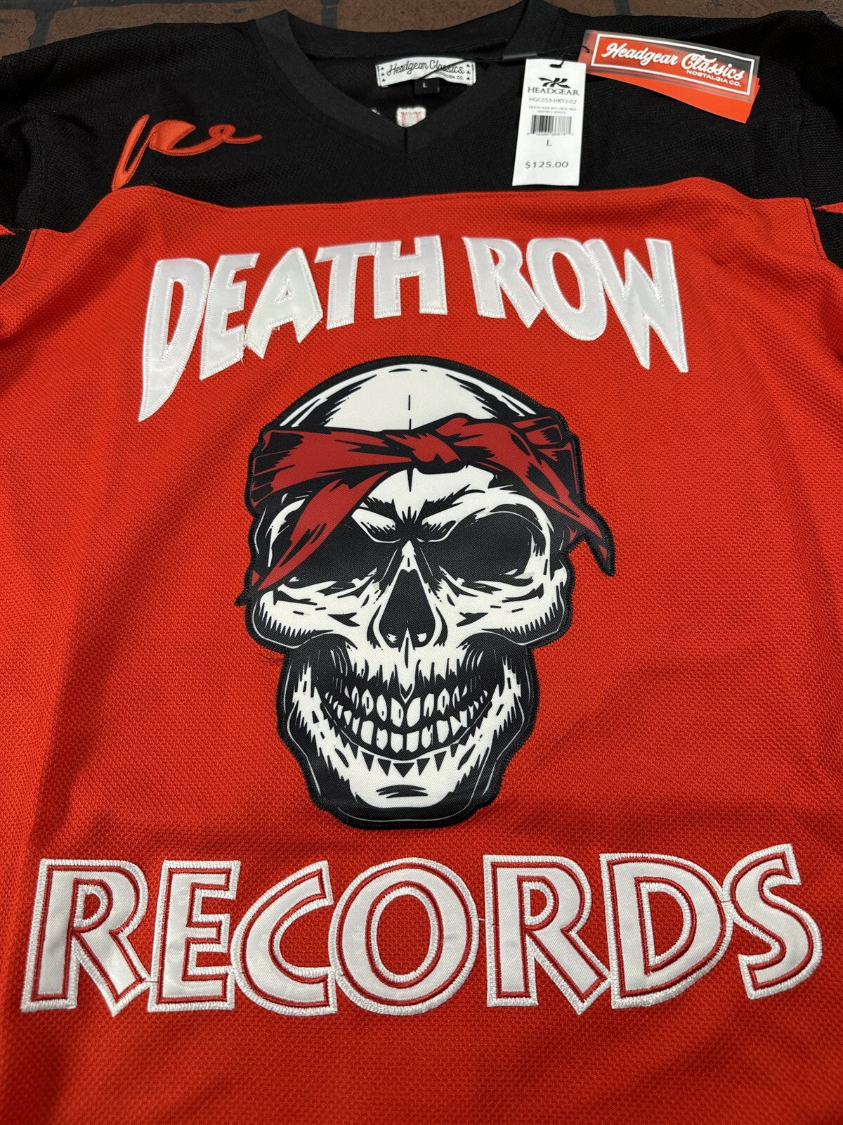 DEATH ROW RECORDS Headgear Classics Hockey Jersey
