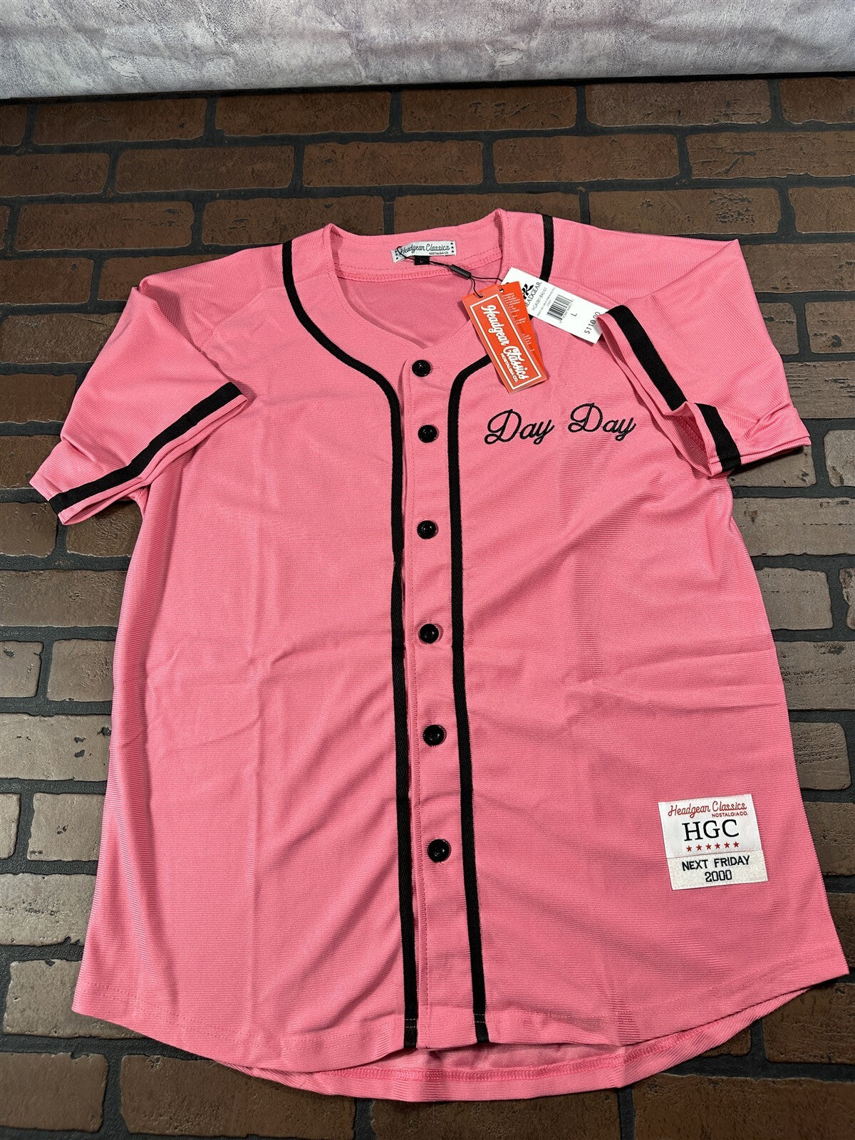 PINKY'S Day Day Headgear Classics Pink Baseball Jersey