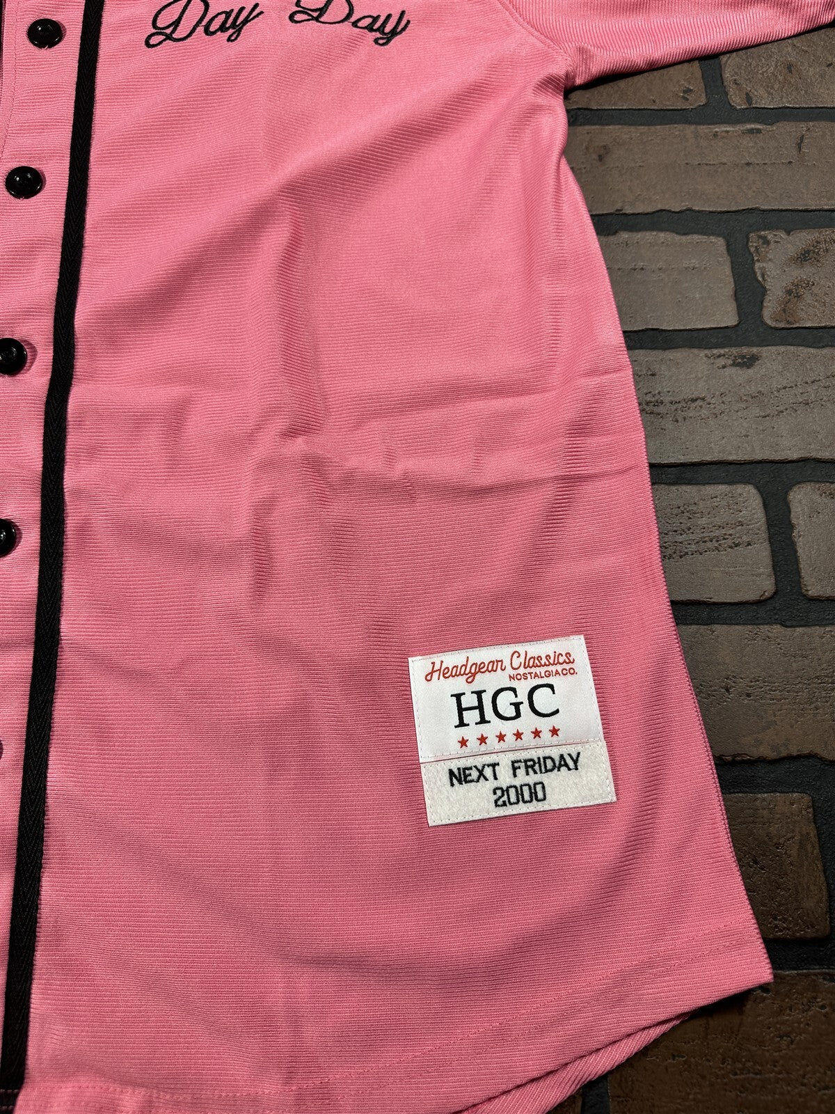 PINKY'S Day Day Headgear Classics Pink Baseball Jersey