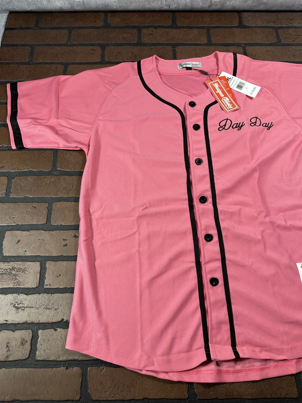 PINKY'S Day Day Headgear Classics Pink Baseball Jersey
