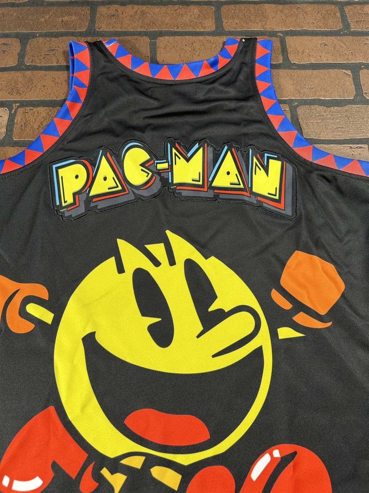 PAC MAN Black Headgear Classics Basketball Jersey