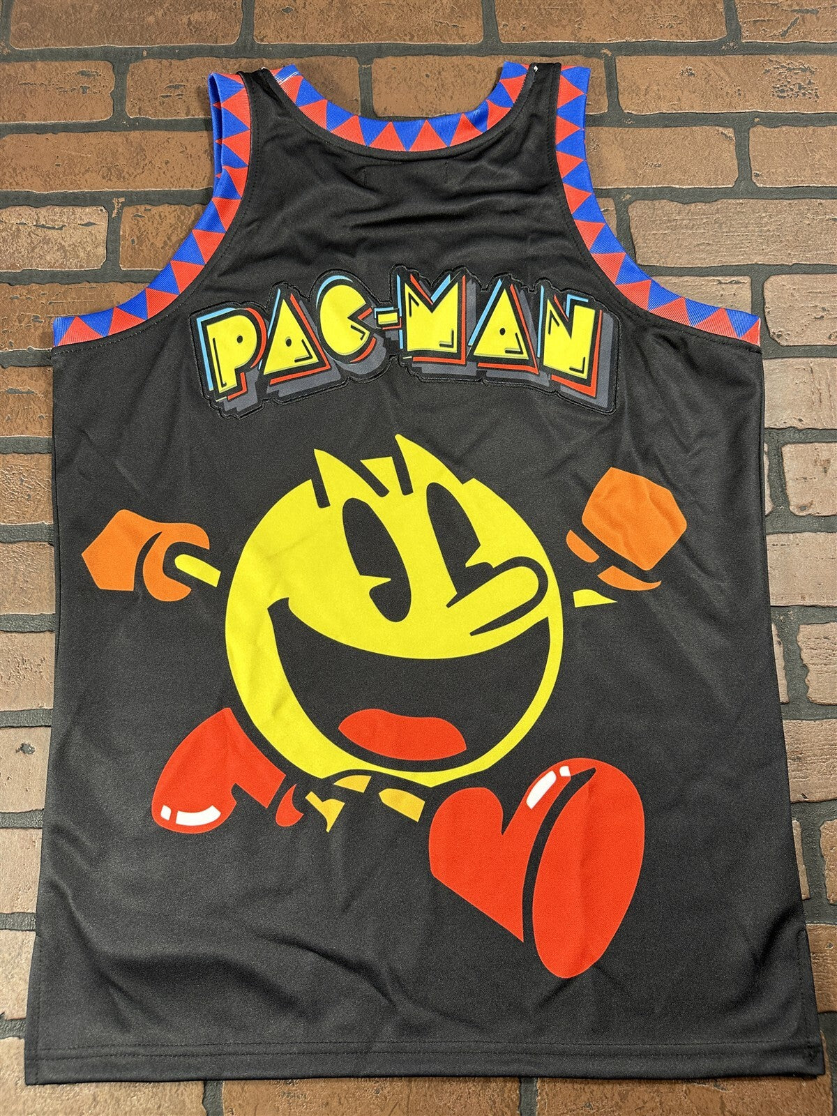 PAC MAN Black Headgear Classics Basketball Jersey