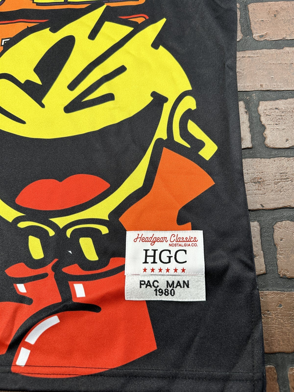 PAC MAN Black Headgear Classics Basketball Jersey