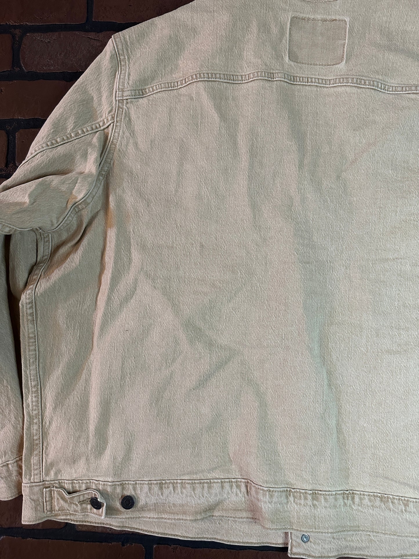 Levi's Beige Denim Jacket with Corduroy Collar