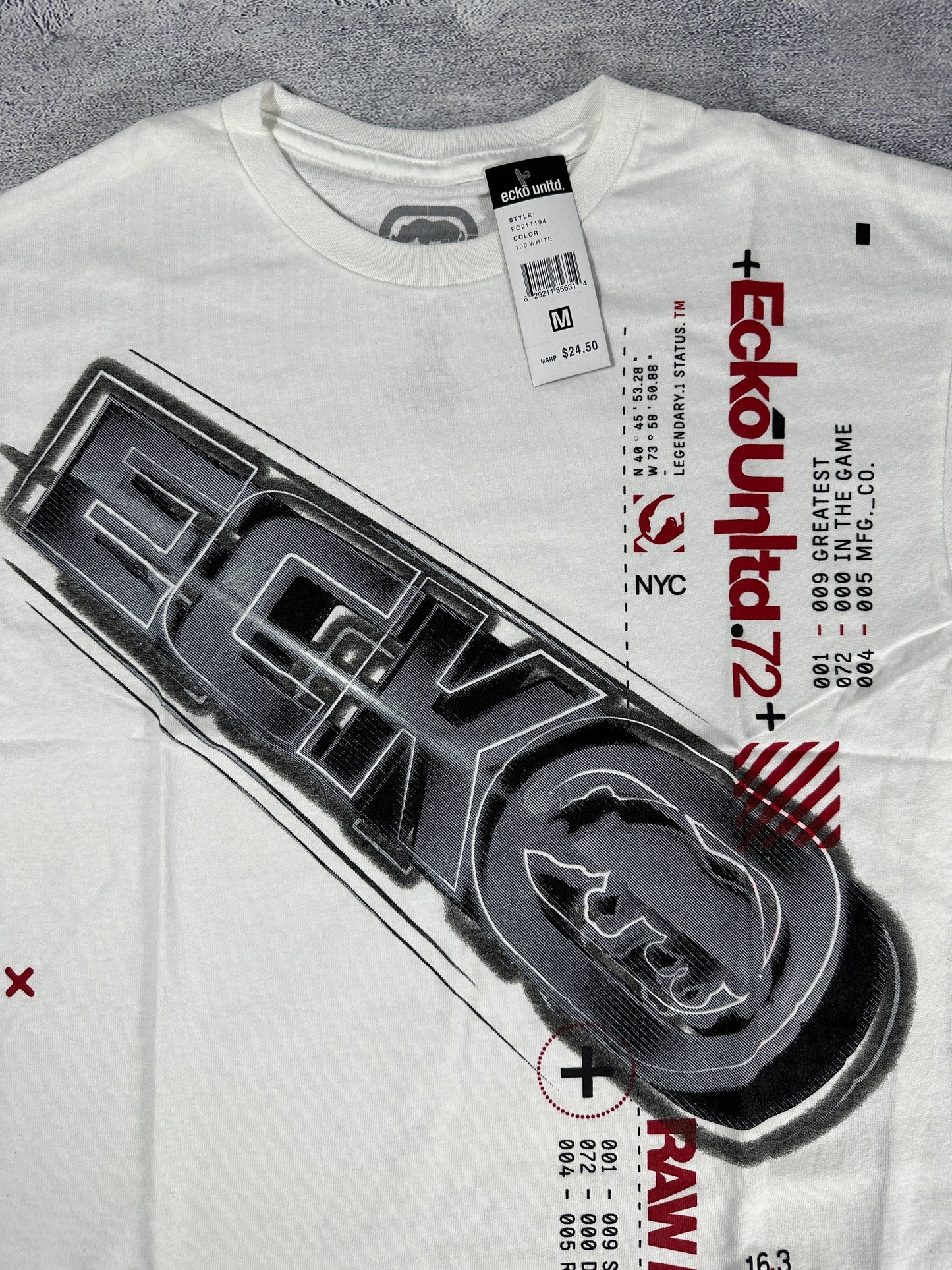 Ecko UNTLD White Y2K Graphic T-Shirt