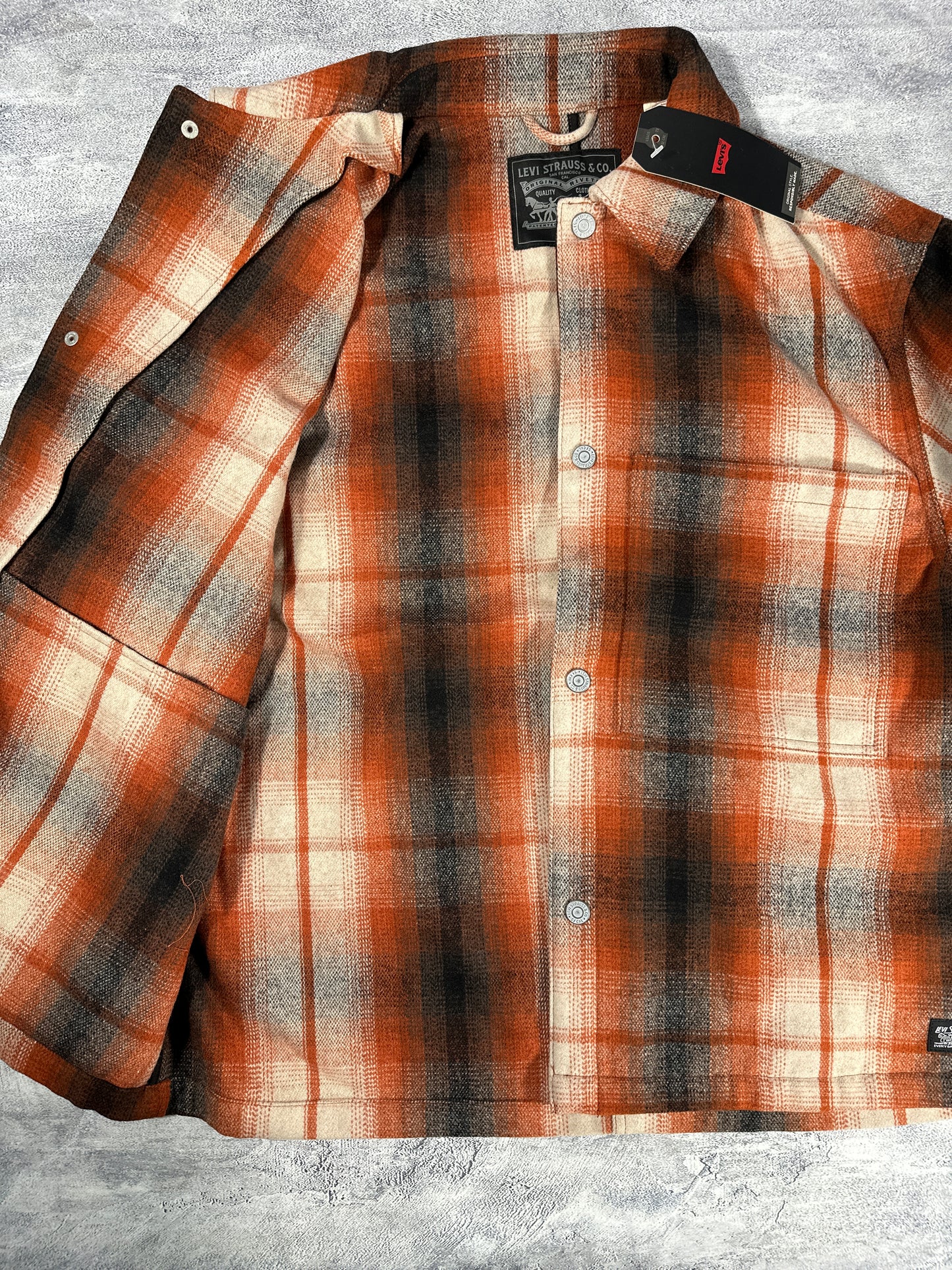 Levi’s Plaid Wool Portola Jacket