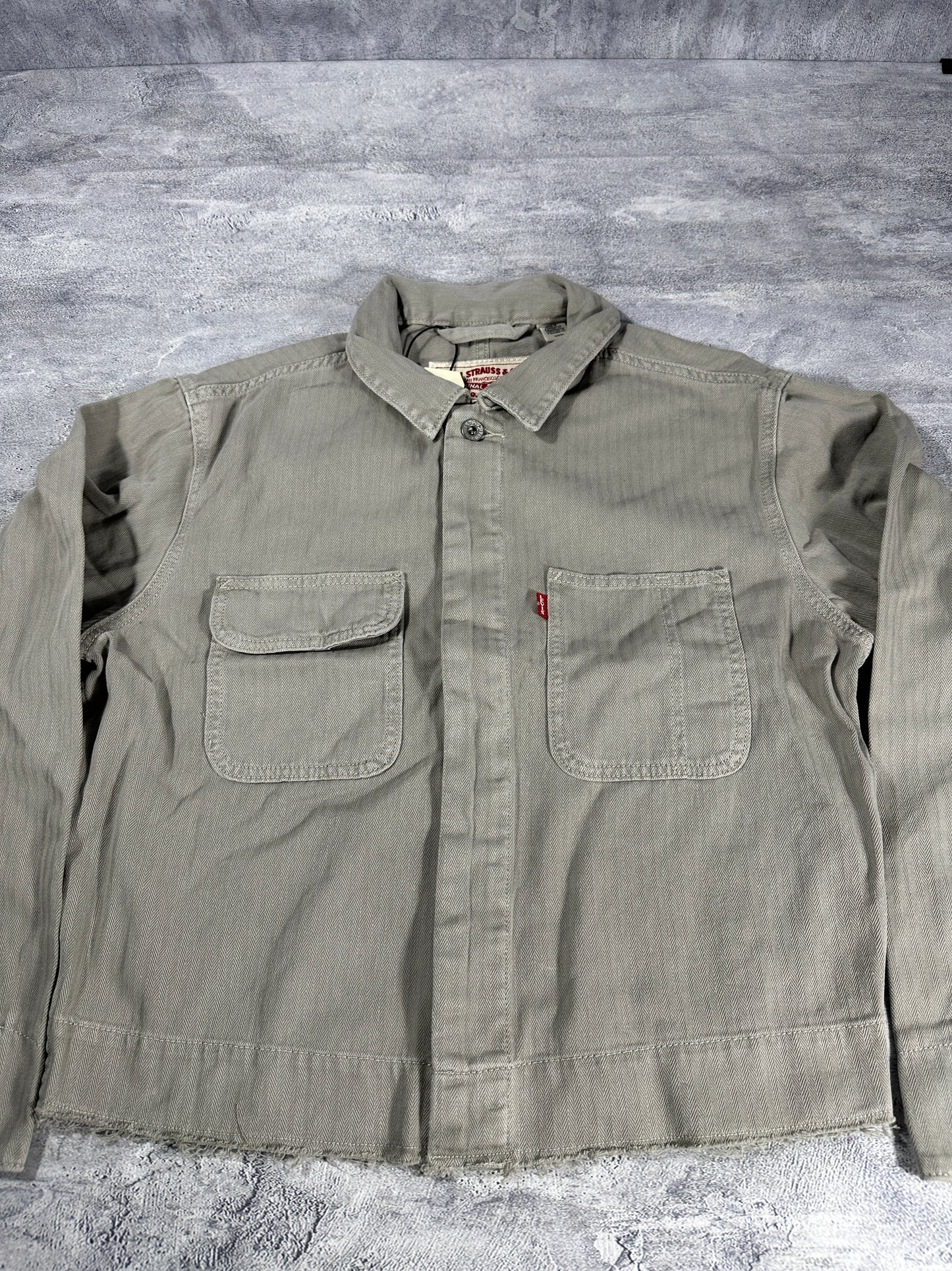 Levi's Light Weight Cropped Gray Denim Jacket