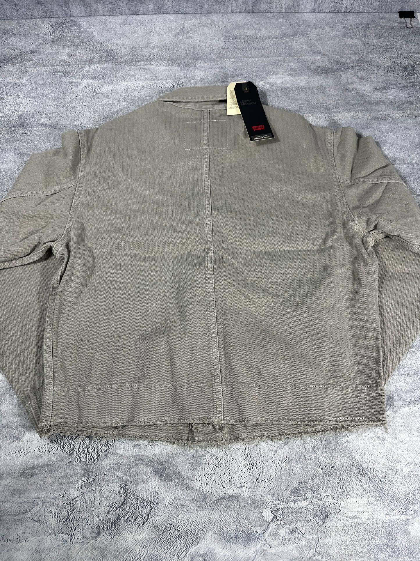 Levi's Light Weight Cropped Gray Denim Jacket