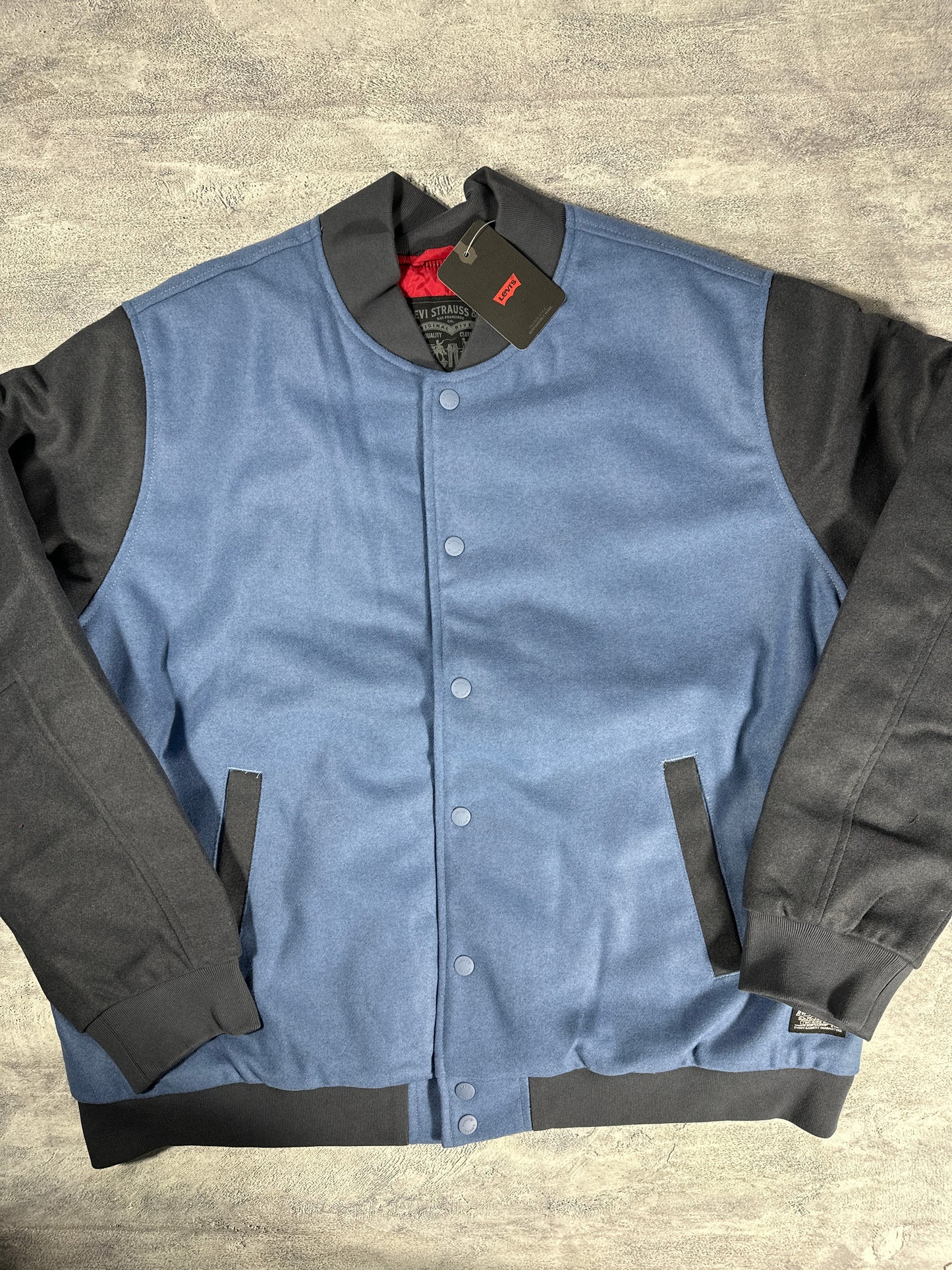 Levi's Blue Varsity Bomber Jacket