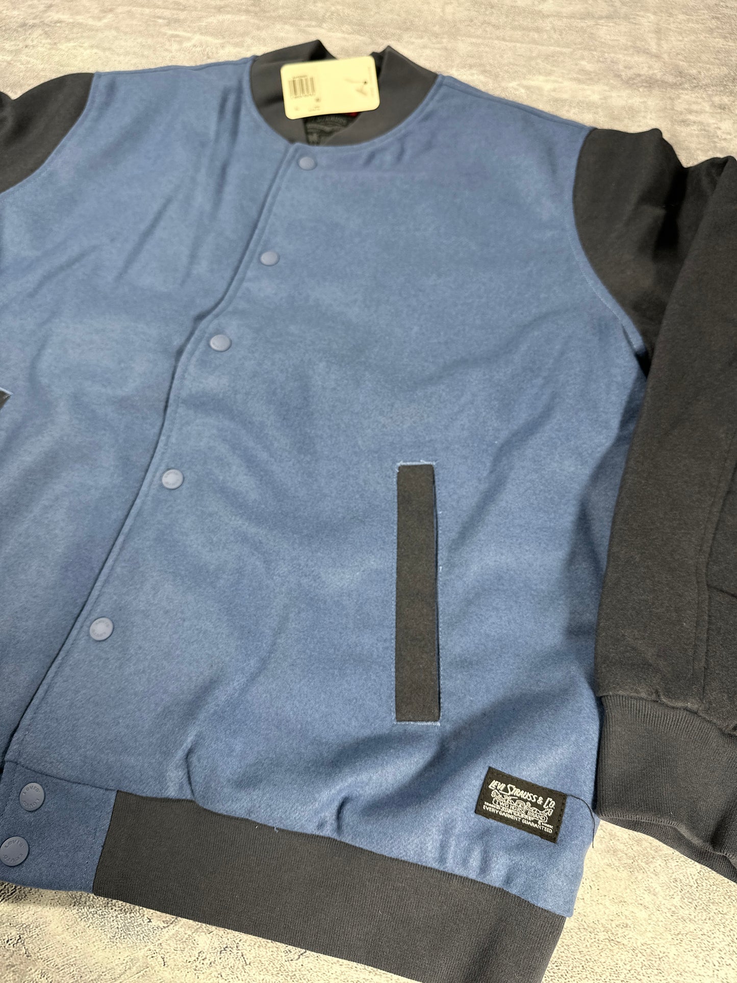 Levi's Blue Varsity Bomber Jacket