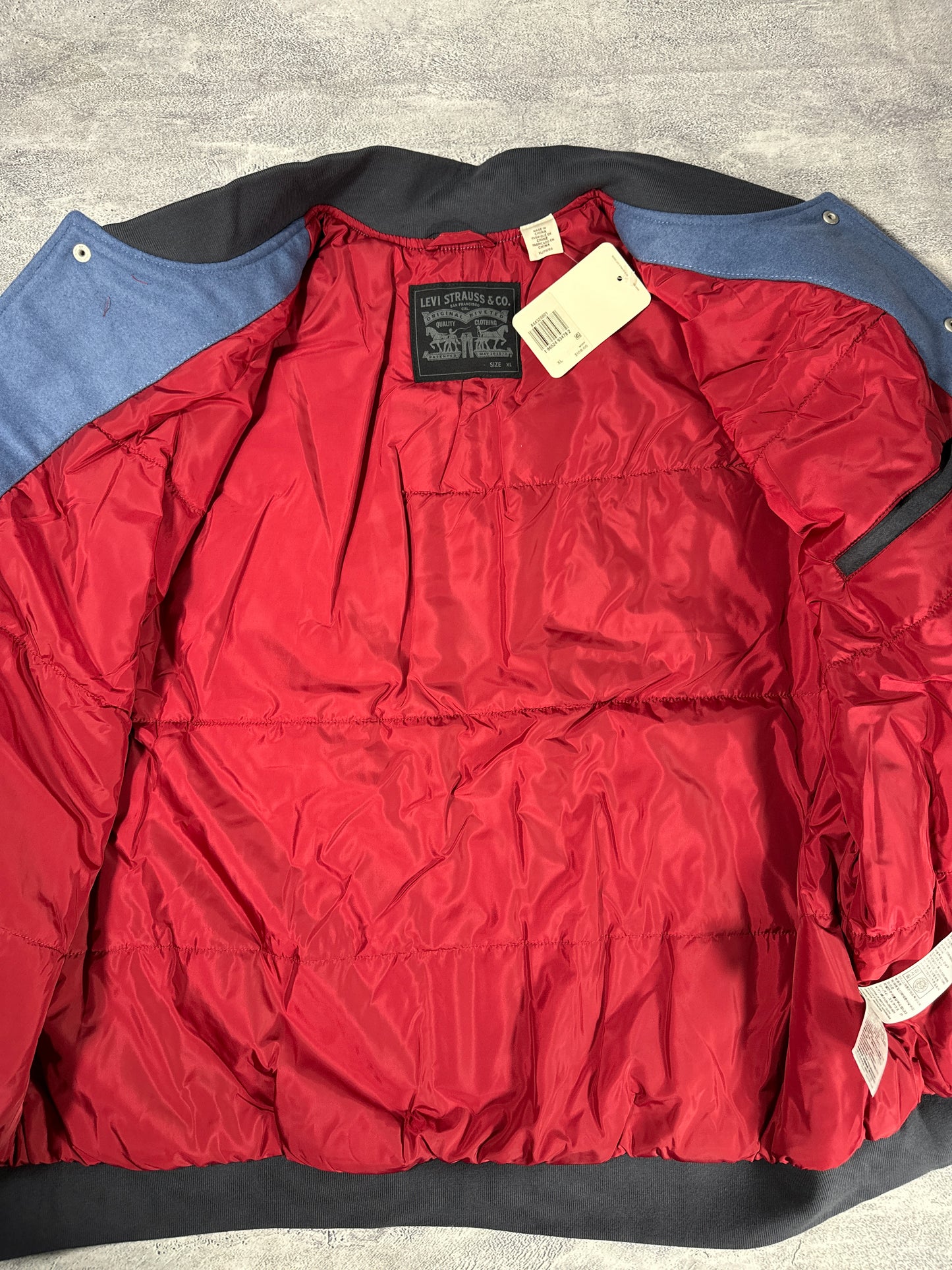 Levi's Blue Varsity Bomber Jacket