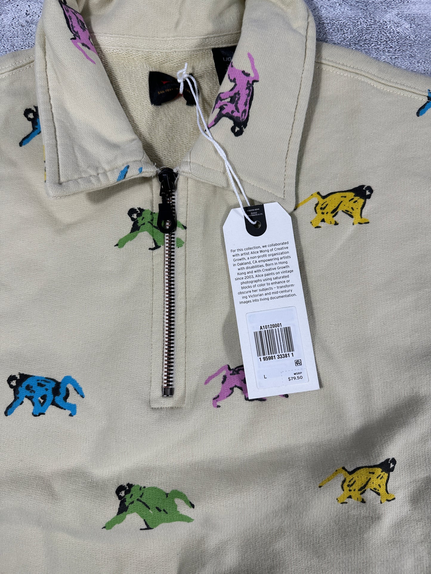Levi's x Creative Growth 1/4 Zip Sweat Shirt