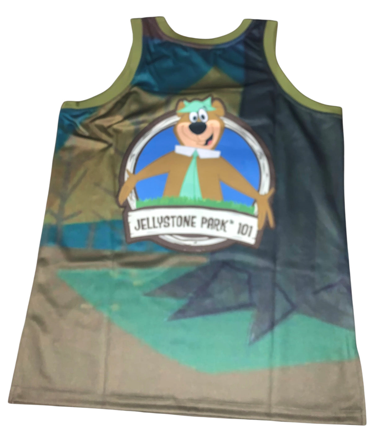 Yogi Bear "Jellystone Park" Basketball Jersey — Headgear Classics