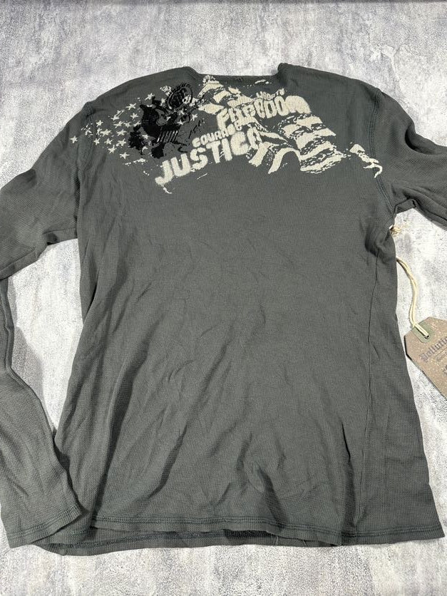 Pollution Dark Grey Thermal Long Sleeve Shirt