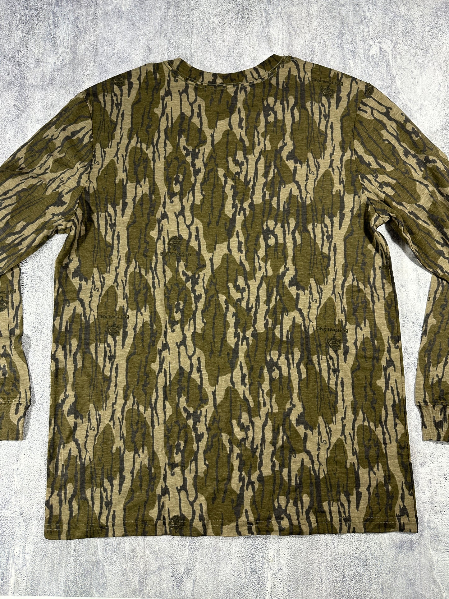 Mossy Oak Bottom Lands Camouflage Long Sleeve Shirt