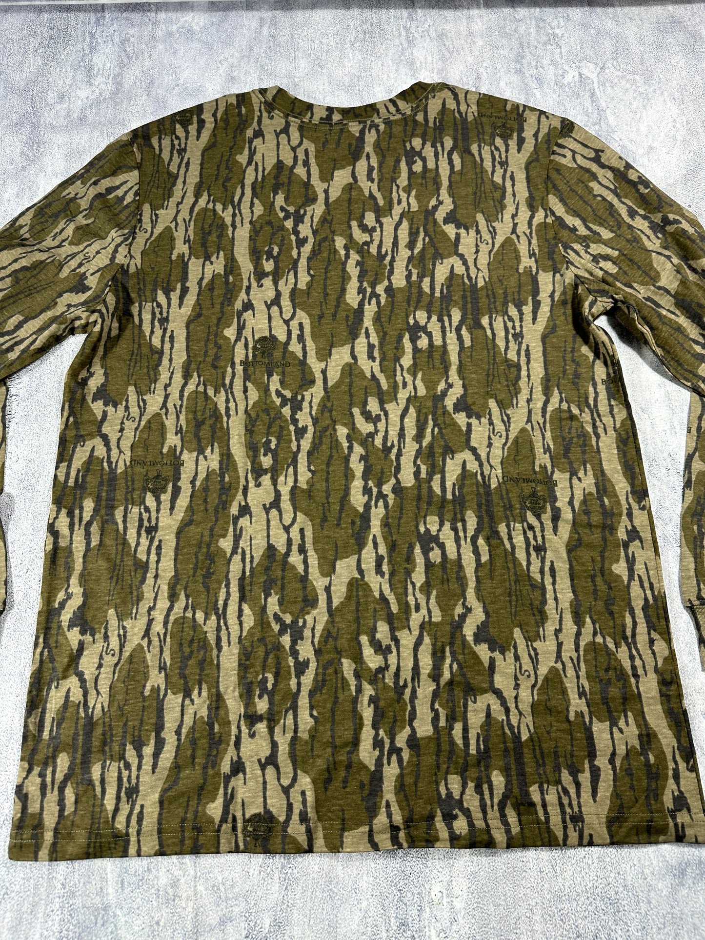 Mossy Oak Bottom Lands Camouflage Long Sleeve Shirt
