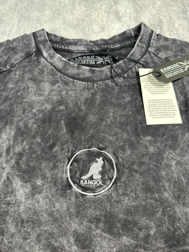 Kangol Dark Acid Wash Long Sleeve Shirt