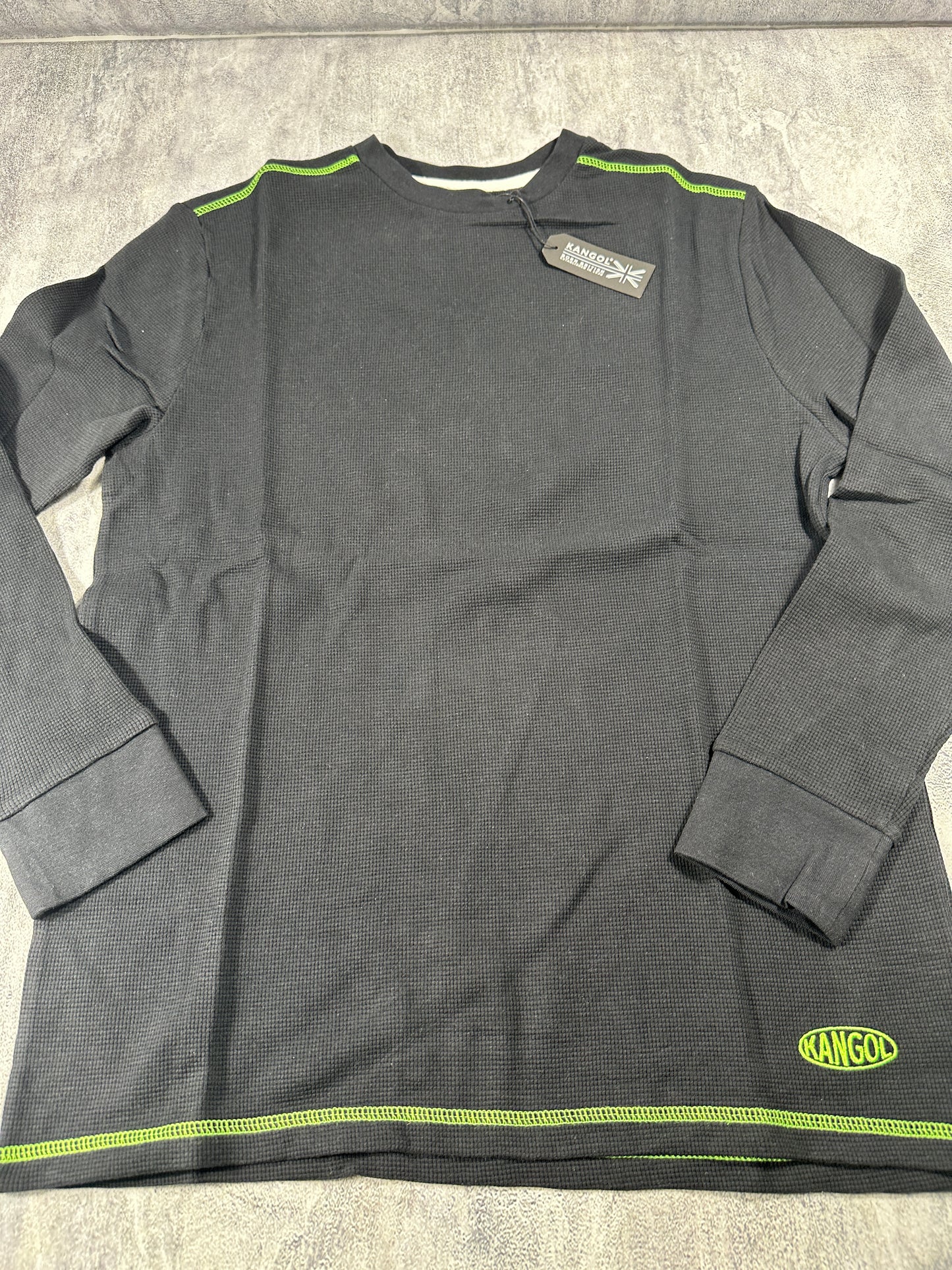 Kangol Blue Thermal Long Sleeve Shirt