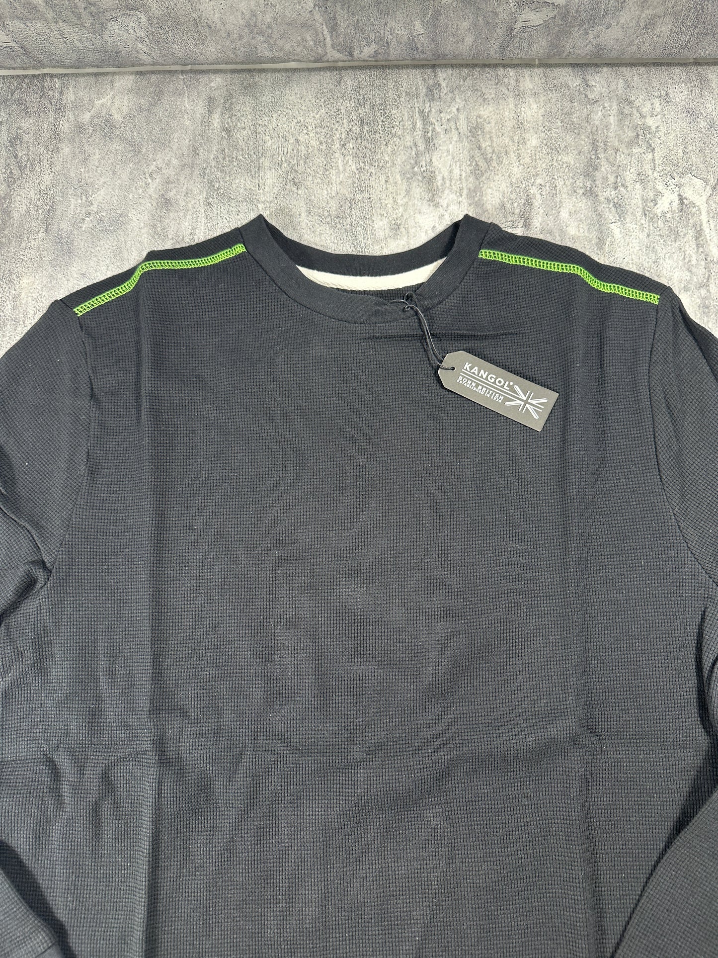 Kangol Blue Thermal Long Sleeve Shirt