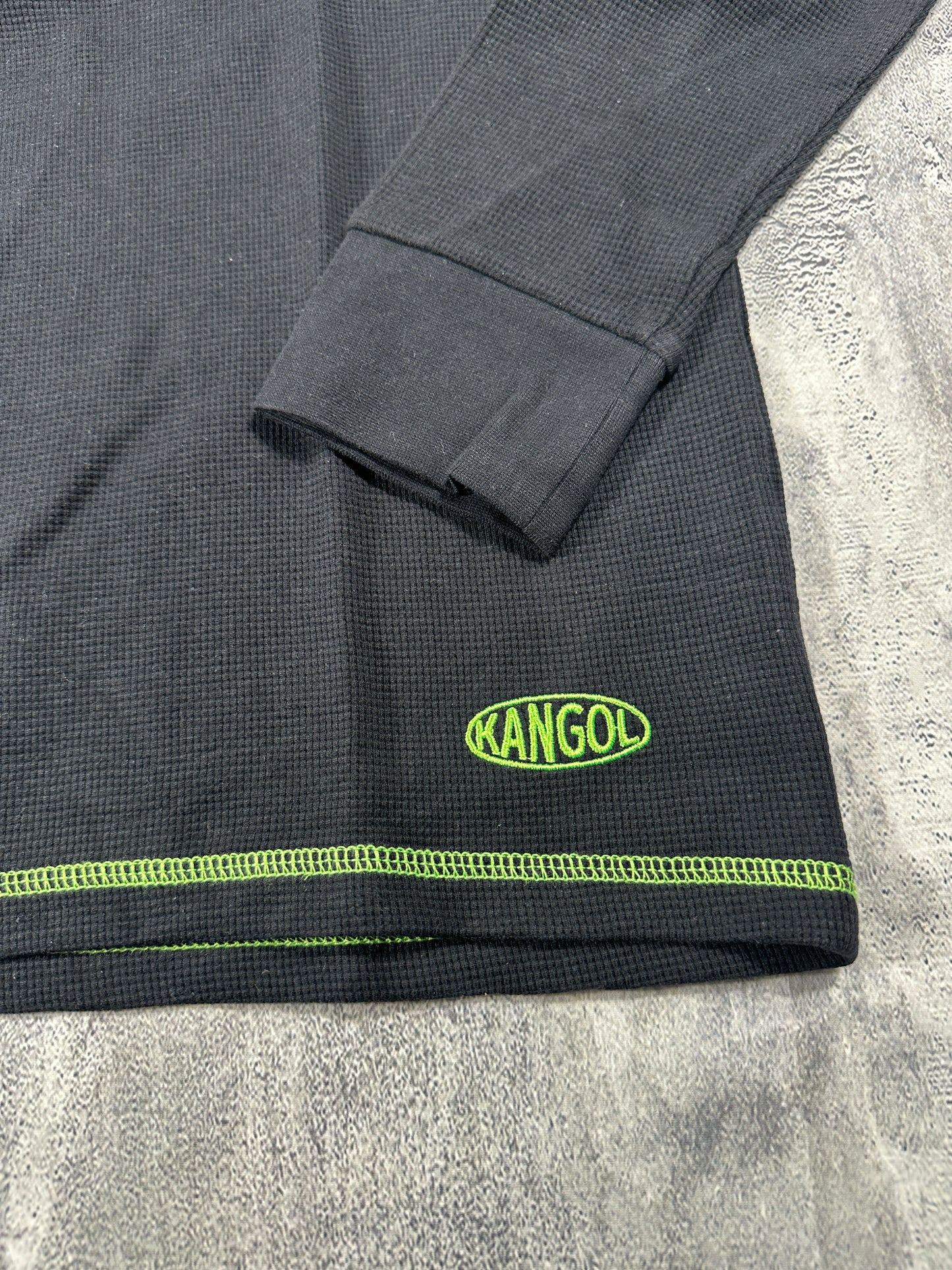 Kangol Blue Thermal Long Sleeve Shirt