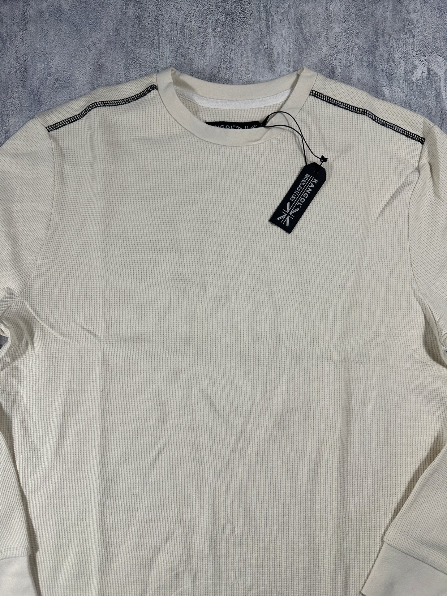 Kangol White Thermal Long Sleeve Shirt