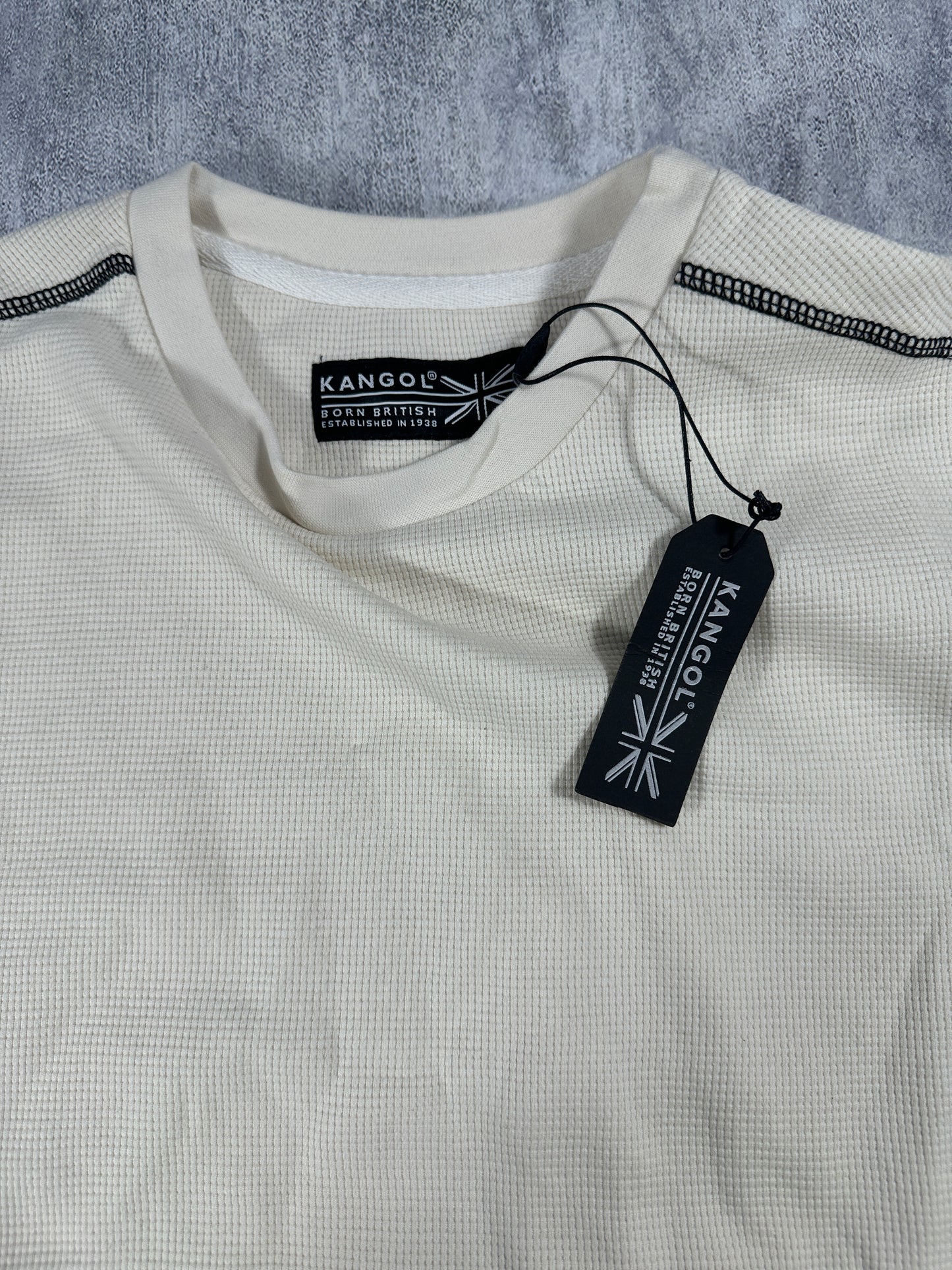 Kangol White Thermal Long Sleeve Shirt
