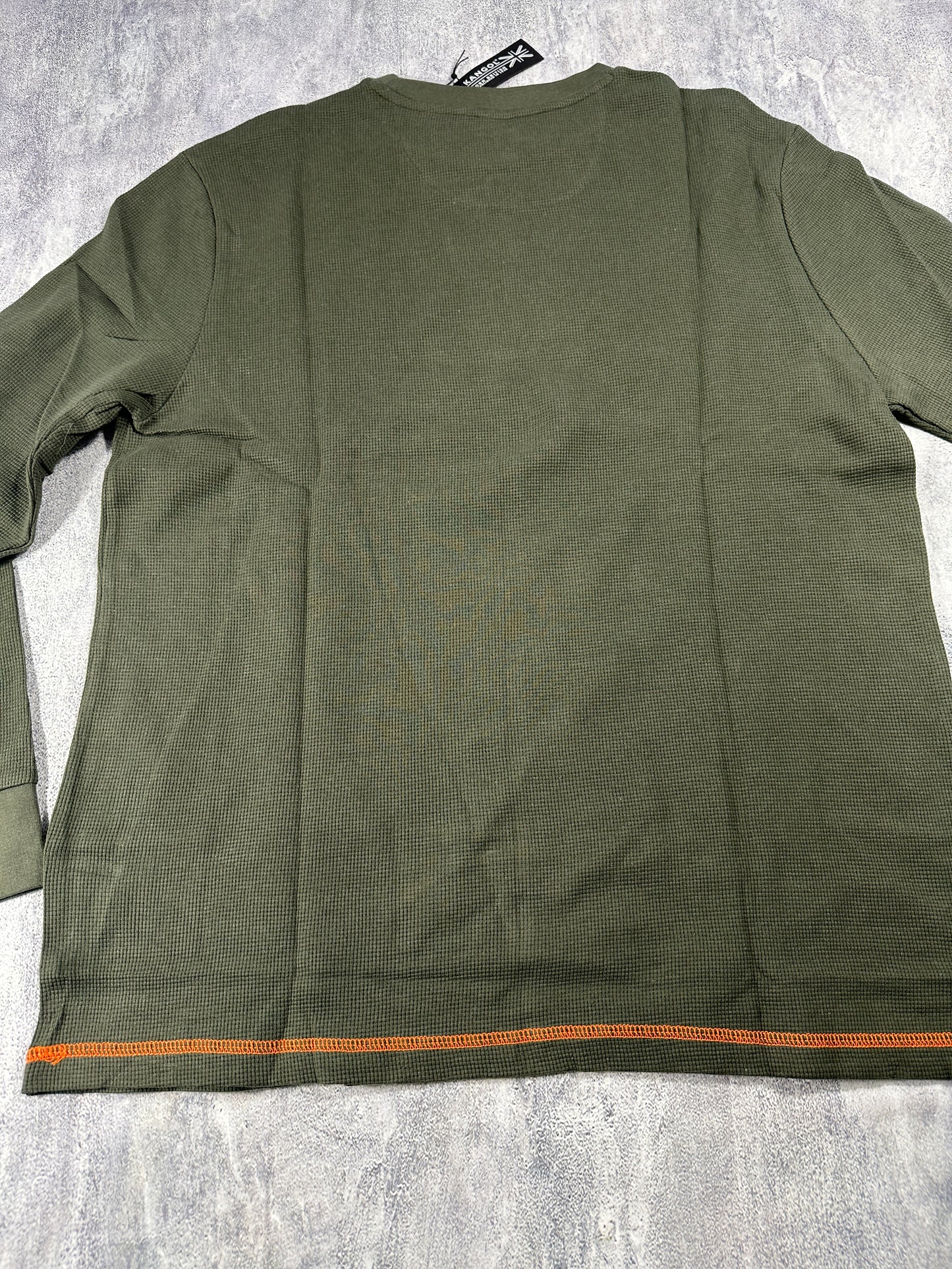 Kangol Green Thermal Long Sleeve Shirt