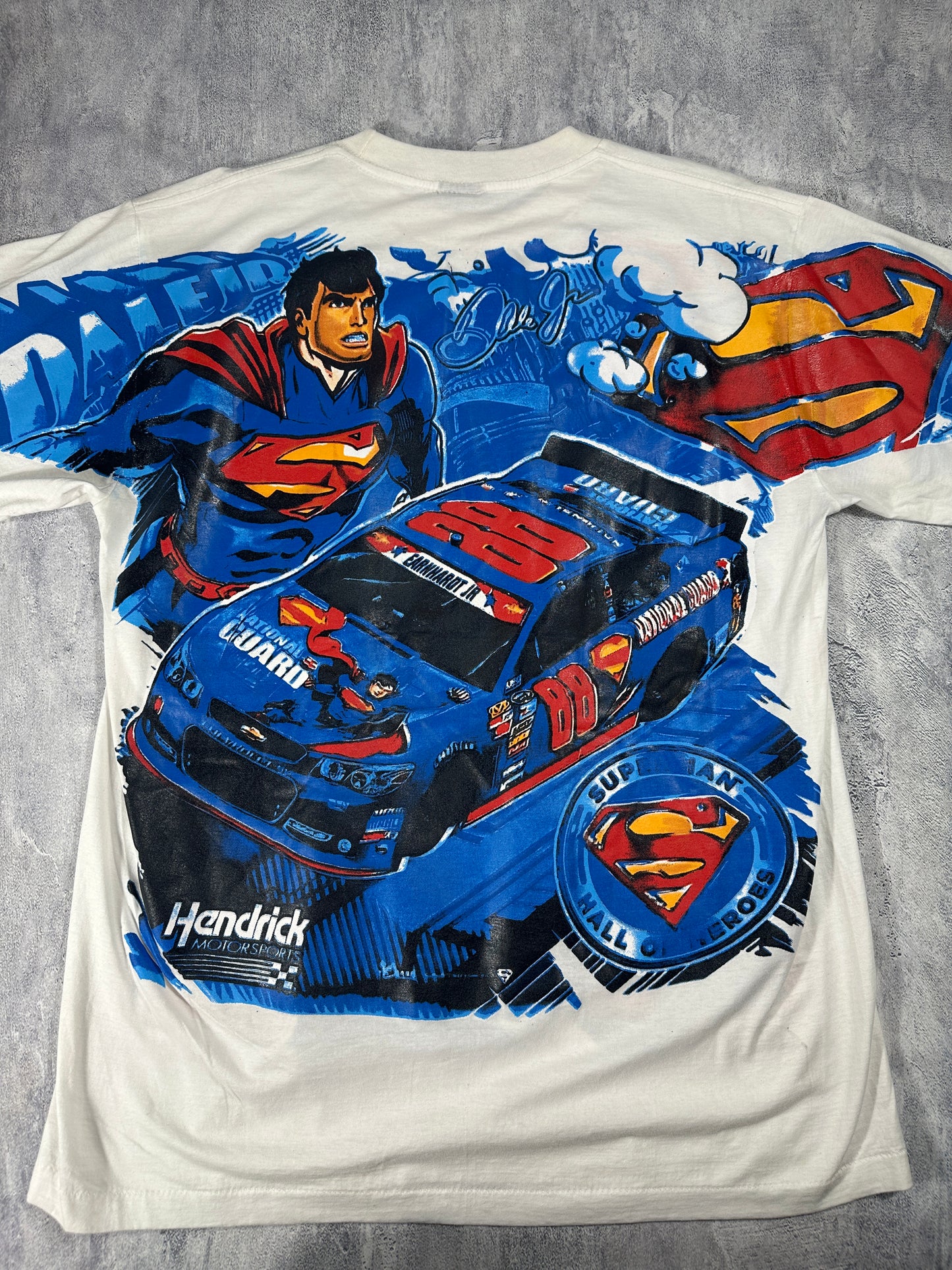 Vintage Nascar Superman/Dale Earnhardt Jr. Shirt
