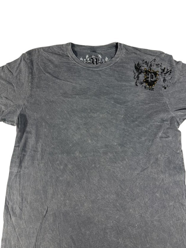 Gray Pollution Y2K Short Sleeve Shirt