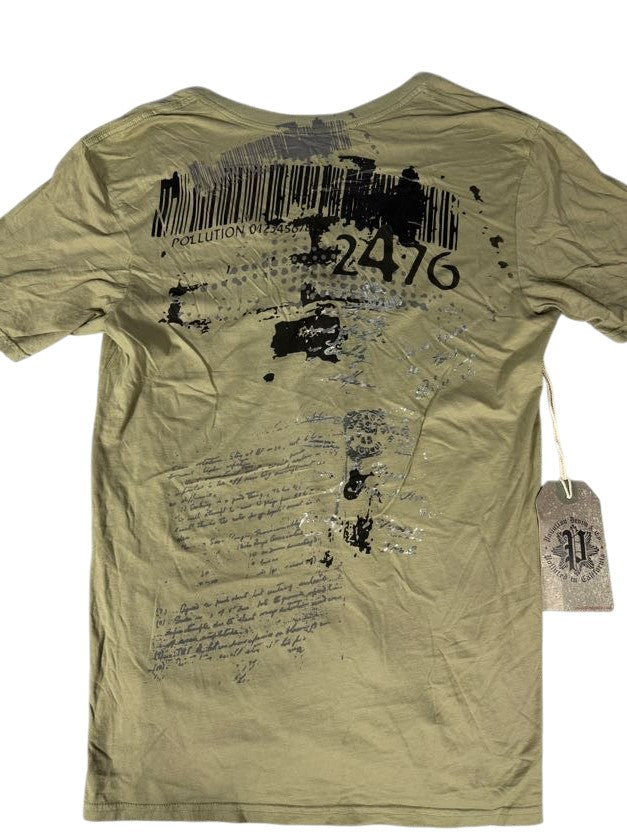 Pollution Olive V-Neck