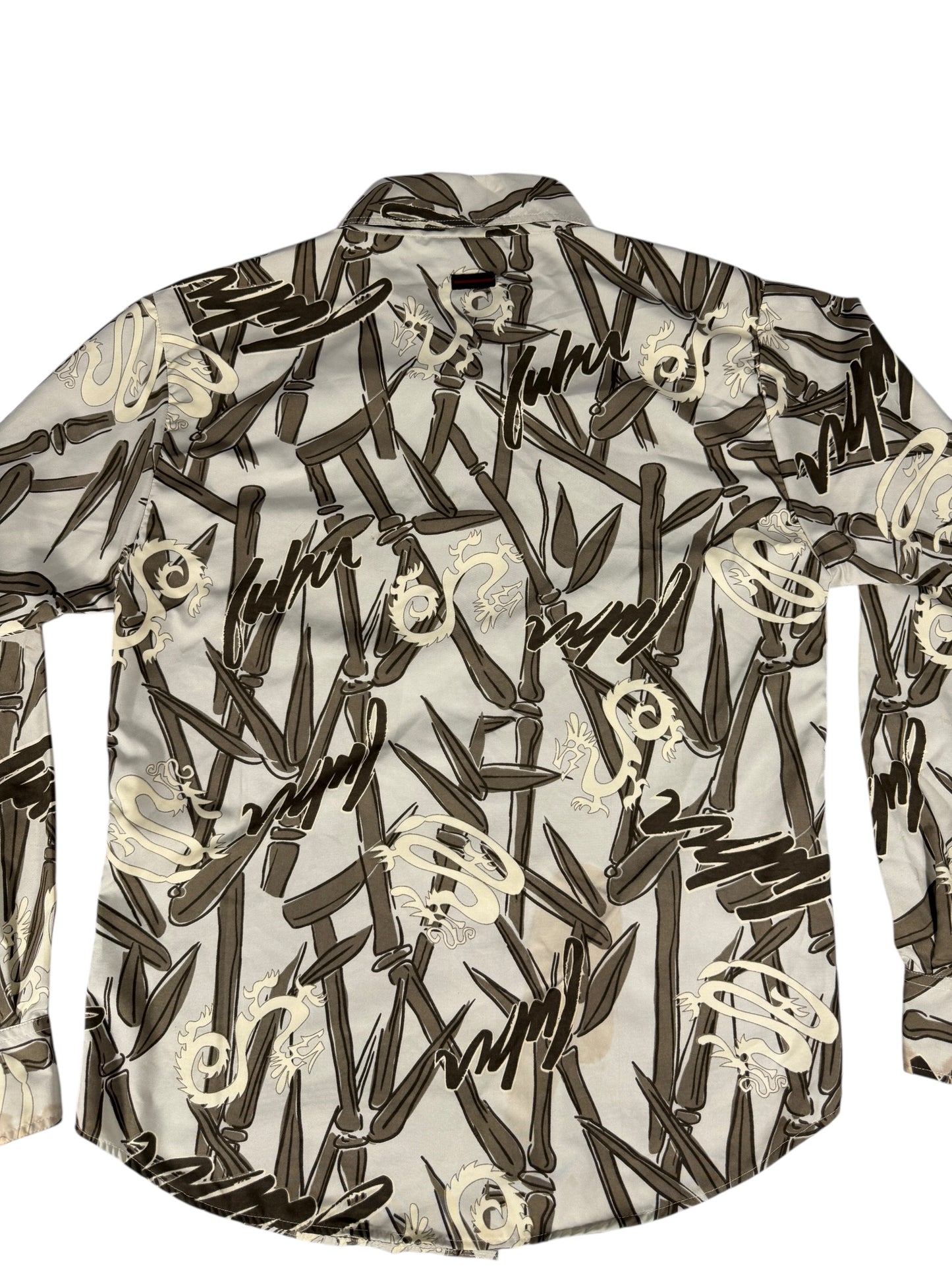 Fubu Dragons Long Sleeve Button Up Shirt