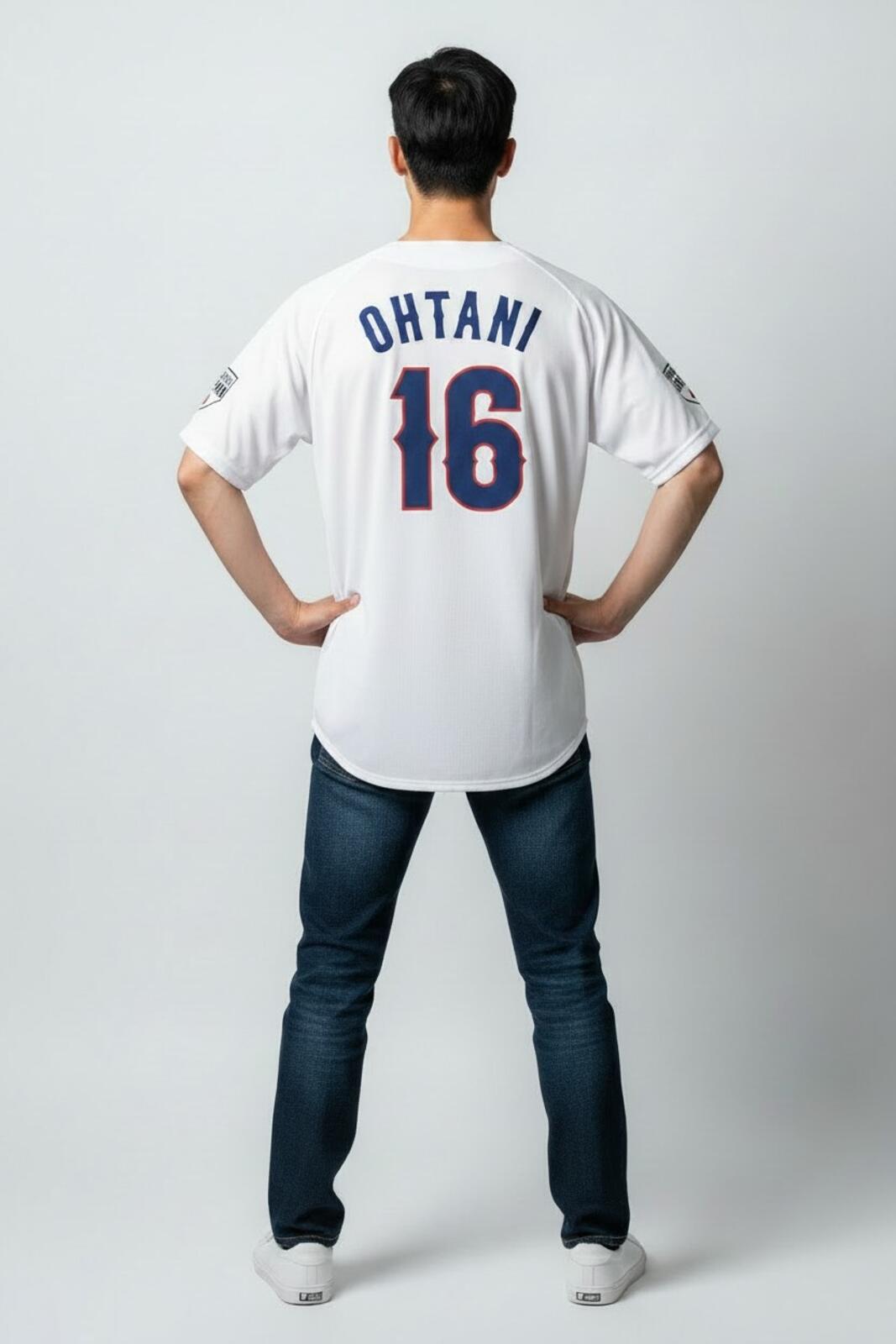 OHTANI -#16 Japan White Headgear Classics Baseball Jersey