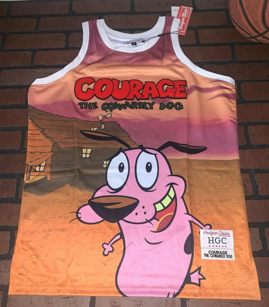 COURAGE COWARDLY DOG Headgear Classics Basketball Jersey